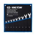 Набор комбинированных ключей KING TONY 8-19 мм, чехол из теторона, 9 предметов 12D09MRN