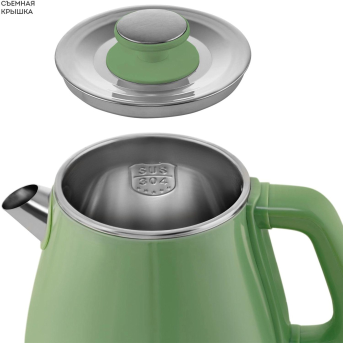 Чайник электрический Galaxy Line GL 0331 1.8л. 2200Вт зеленый корпус: пластик ГЛ0331ЛЗЕЛ