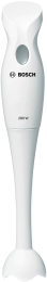 Блендер Bosch MSM6B100 погружной, мощность 250Вт, 1 скорость, нож блендера специальной формы из высококачественной нержавеющей стали, съемная ножка блендера из термоустойчивого пластика, белый