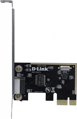Сетевая карта D-Link DFE-530TX /E1A (OEM) Карта PCI-Ex1 100Mbps