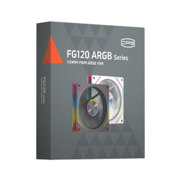 Вентилятор PCCOOLER FG120 120мм, 4-pin, 1800об/мин, 28.4 дБ, ARGB, черный, Ret [fg120 argb bk]