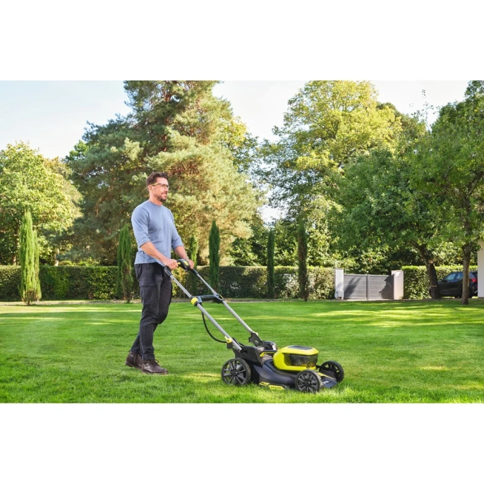 Аккумуляторная бесщеточная газонокосилка Ryobi 18В RY18LMX46A-0, 46см без АКБ и З/У 5133005789
