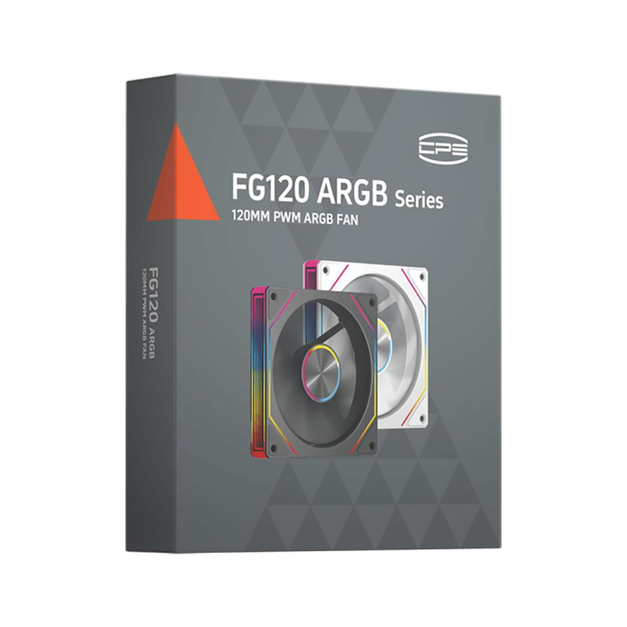 Вентилятор PCCOOLER FG120 120мм, 4-pin, 1800об/мин, 28.4 дБ, ARGB, черный, Ret [fg120 argb bk]