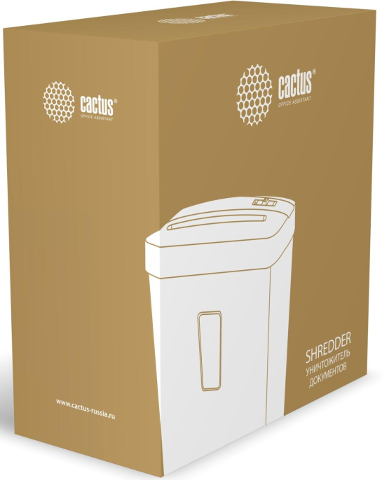 Уничтожитель бумаг Cactus CS-SH-A3,  P-4,  297мм, 4х39 мм, 6. лист. одновременно, 13л