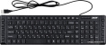 Клавиатура Acer OKW010 черный USB slim Multimedia ZL.KBDEE.002 кабель 1.45м