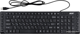 Клавиатура Acer OKW010 черный USB slim Multimedia ZL.KBDEE.002 кабель 1.45м