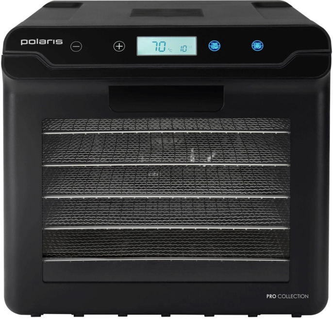 Сушилка для овощей и фруктов Polaris PFD 2402H Pro, черный, 19шт