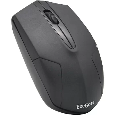 Беспроводная мышь ExeGate Professional Standard SR-9022 (радиоканал 2,4 ГГц, USB, оптическая, 1200dpi, 3 кнопки и колесо прокрутки, черная, Color Box) (EX269648RUS)