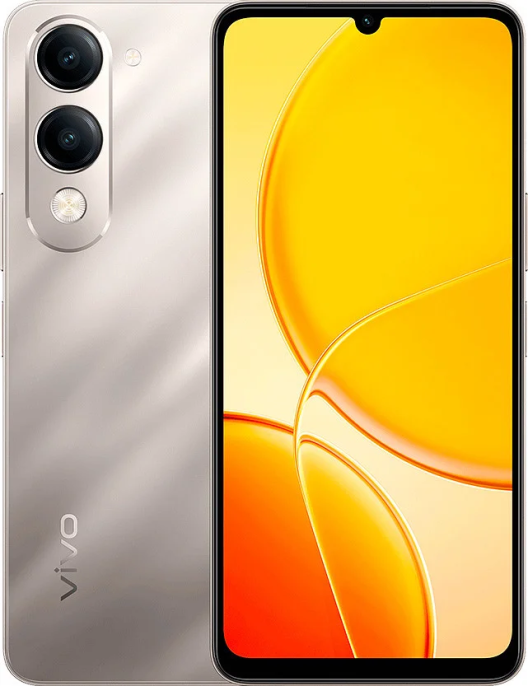 Смартфон Vivo Y04 4GB/128GB Титановое сияние V2430 6.74" 720x1600 90 Гц, на базе Android 14, 4GB RAM, 128GB ROM, Front 5 MP / Rear 13 MP