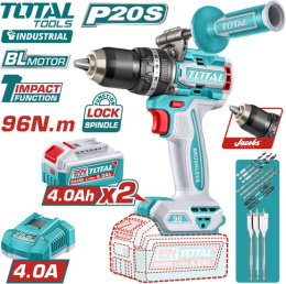 Дрель-шуруповерт ударная TOTAL TIDLI209686