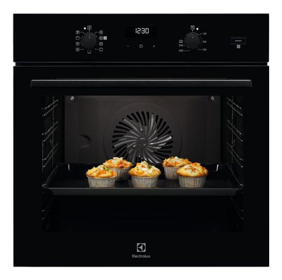 Духовой шкаф электрический Electrolux EOD5C50Z,  72л,  дверца с 2 стеклами,  черный