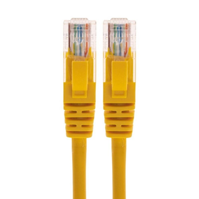 Rexant 02-0295-5 Патч-корд U/UTP, CAT 6, RJ45-RJ45, 26AWG, LSZH, желтый, 5м