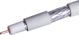 Кабель коаксиальный NETON CCS, RG-6, 100м, белый [109l]