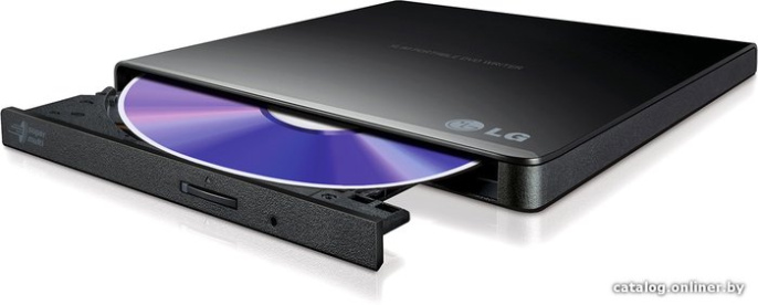 Оптический привод External DVD+/-RW LG GP57EB40.AHLE10B DVD Multi, внешний/внешний Slim, интерфейс USB-A, толщина 14 мм, цвет чёрный RTL