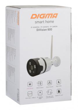 Камера видеонаблюдения IP Digma DiVision 600, 3.6 мм, белый [dv600]