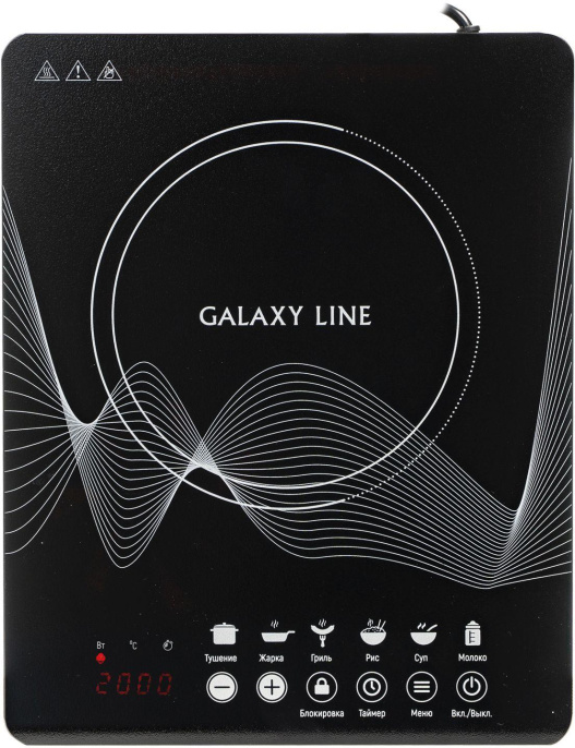 Настольная плита индукционная GALAXY GL 3063, стеклокерамика, черный [гл3063л]