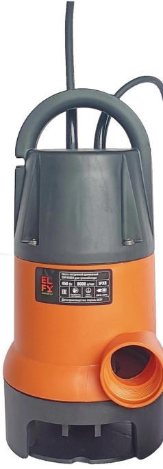Насос дренажный ELFY EDP450DS,  центробежный, погружной, 8000л/ч [100064192437]