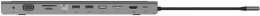 Док-станция Belkin Connect USB-C 11-in-1 Multiport Dock. Цвет: серый INC004btSGY