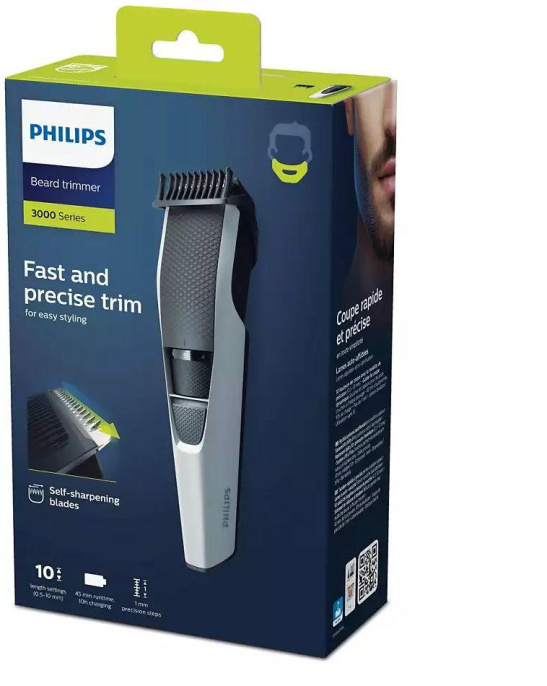 Триммер Philips BT3206/14 черный насадок в компл:1шт