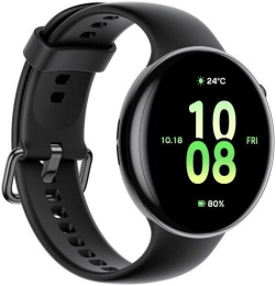 Смарт-часы Honor Watch Fit Active IVY-B19 Black (5502ABWL) (экран: 1.32", AMOLED, разрешение: 466x466, 352 PPI, 32 МБ ОЗУ+4 ГБ ПЗУ, 1 кнопка, GPS/ГЛОНАСС/Beidou/GALILEO/QZSS, Bluetooth 5.4, микрофон, датчики: пульса/геомагнитный/гироскоп, батарея: 480 мА·