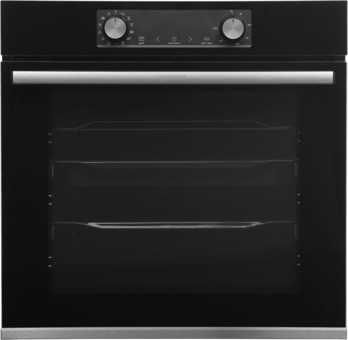 Духовой шкаф электрический Gorenje BOSX6737E09BG,  77л,  дверца с 2 стеклами,  черный