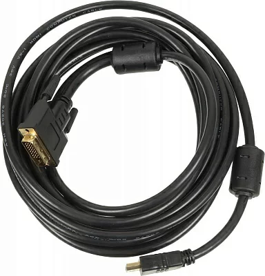 Кабель Ningbo DVI-D (m) HDMI (m) 5м феррит.кольца