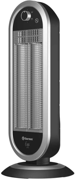 Инфракрасный обогреватель Thermex Espejo ЭдЭБ04307, 900Вт, 25м2, карбоновый, серебристый/черный