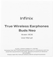 Гарнитура внутриканальные Infinix XBuds XE26 белый беспроводные bluetooth в ушной раковине 10311752
