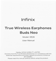 Гарнитура внутриканальные Infinix XBuds XE26 белый беспроводные bluetooth в ушной раковине 10311752