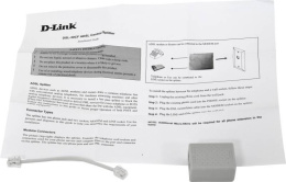 Сплиттер D-Link DSL-30CF/RS DialUp, внешний, белый