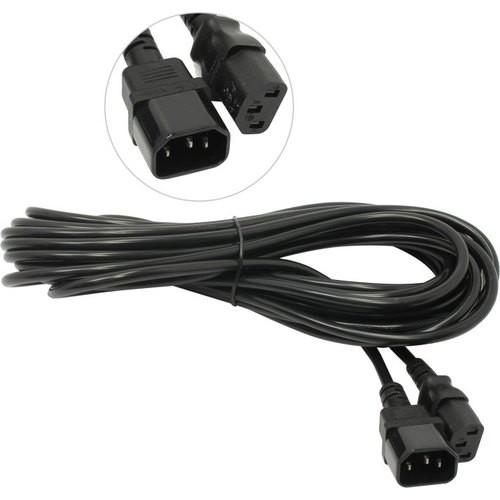 Кабель питания ExeGate Power EC-10P-C13- C14/3x1.0Cu C13- C14, VDE-250V-3*1.0mm2, медь, черный, 10A, 10м EP280634RUS