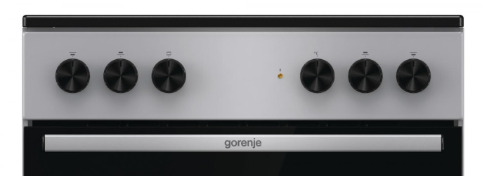 Электрическая плита Gorenje GEC6A11SG,  стеклокерамика,  без крышки,  серый