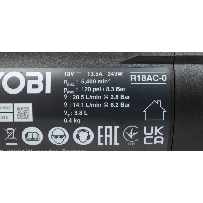 Компрессор Ryobi ONE+ R18AC-0 5133004540