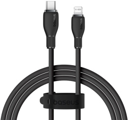 Кабель Baseus P10355701111-00 Pudding Series Fast Charging Type-C to iP 20W 1.2m Cluster Black передача данных, питание устройств, скорость передачи: 480Mbps, материал: TPE