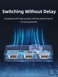 Переключатель CABLETIME CP37G (CT-HS4K2-AG) 2-в-1, HDMI 2.0, 4K60 Гц, космический серый