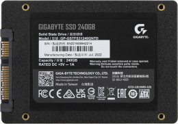 Твердотельный накопитель SSD Gigabyte GP-GSTFS31240GNTD 240GB 2.5" Client SATA 6Gb/s, 560/540, IOPS 50/75K, MTBF 2M, 100TBW  RTL {40} (803711)