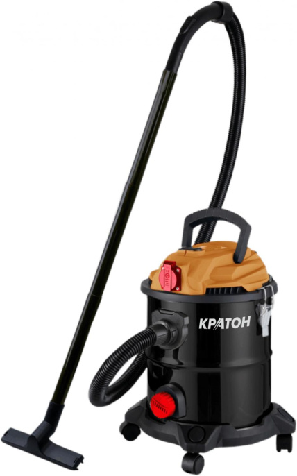 Строительный пылесос КРАТОН VC-20/1200,  черный [4 01 11 010]