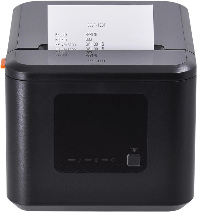 Термопринтер Mertech Q80 1022 203dpi 230мм/с/USB/Eth для печ.чеков. черный