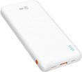 Внешний аккумулятор (Power Bank) Cactus CS-PBFSBA-10000,  10000мAч,  белый