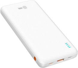 Внешний аккумулятор (Power Bank) Cactus CS-PBFSBA-10000,  10000мAч,  белый