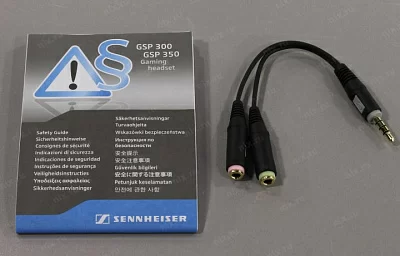 Наушники с микрофоном Sennheiser GSP 300 (шнур 2.5м с регулятором громкости) 507079