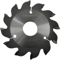 Подрезная пила для форматно-раскроечных станков 80x20x3.1-4.3/2.2 мм, Z=12 KON Woodtec ИН 325879