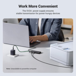 Хаб UGREEN CM653 15548 4-Port USB-A Hub. Цвет: черный