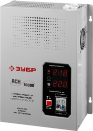 Стабилизатор напряжения Зубр АСН 10000, серый [59387-10]