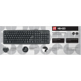 Клавиатура Defender HB-420 Black USB 107КЛ 45420 стандартная для ПК, интерфейс подключения - USB, цвет черный