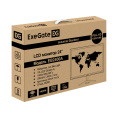 Монитор 24" ExeGate EB2400A (VA LED Grade A+, FHD, 1920x1080@75Гц, 16:9, 200cd/m2, 3000:1, 178°/178°, 5ms, D-Sub, HDMI, Flicker-free, Low Blue Light, кабель HDMI 1.5м, VESA, регулировка наклона (tilt), черный) EX297377RUS