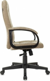 Кресло руководителя Бюрократ CH 002 Fabric песочный Light-21 крестов. пластик