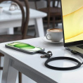 Кабель угловой вправо Satechi Right Angle 240W PD USB-C to USB-C Cable. Длина: 1м. Цвет: черный (AP-YCR100K)