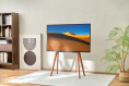 Подставка для телевизора Cactus CS-ST3644BKWN, 43-65", напольный, черный/орех