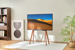 Подставка для телевизора Cactus CS-ST3644BKWN, 43-65", напольный, черный/орех